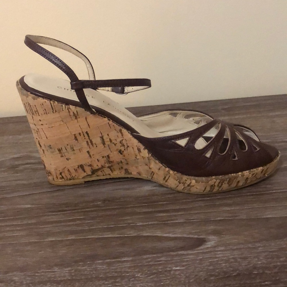 Chinese Laundry Vanna Cork & Brown Wedges 7.5